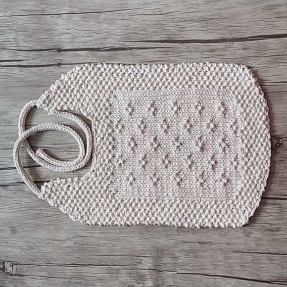 Hand Knit Baby Bib - Picture 2 of 5